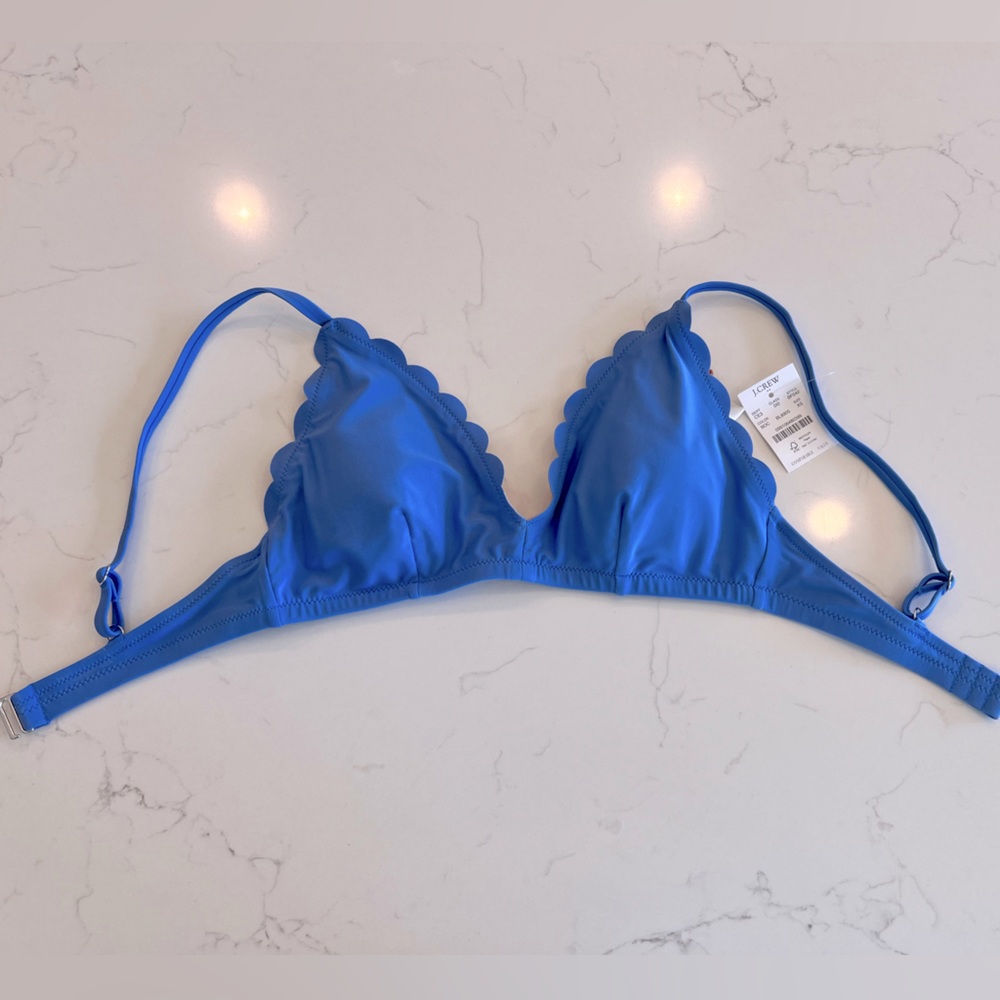 JCrew Scalloped Bikini Top